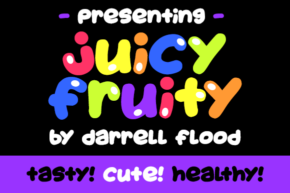 Juicy Fruity Highlights font